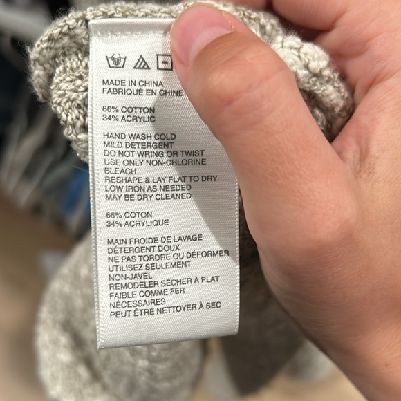 Free People Cotton Blend Long Cozy Cardigan Sweater Women’s XS Cream NWT - Picture 8 of 8